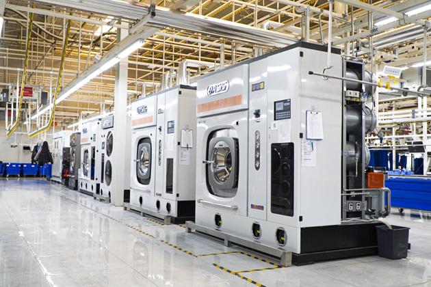 Oasis Soft-mount Dry-cleaning machines in Commercial Laundry Facility