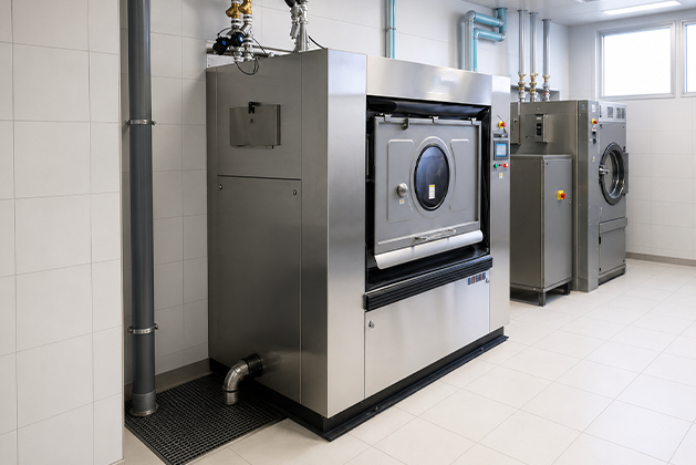 oasis Barrier Washer-Extractor in Hospital